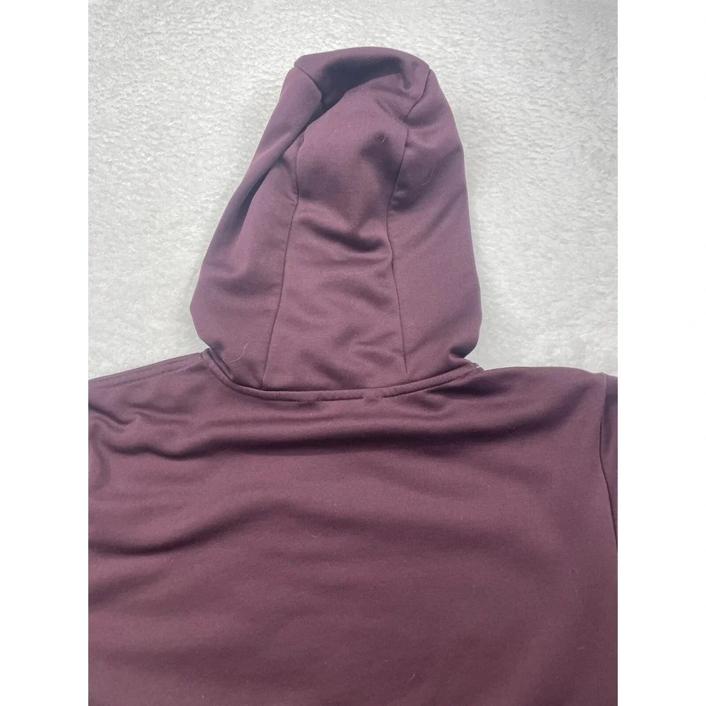 The‎ North Face Mens Burgundy Camo Logo Pullover Fleece Hoodie Maroon S/M